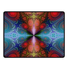 Fractal Fractal Background Design Double Sided Fleece Blanket (small)  by Pakrebo