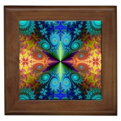 Fractal Fractal Background Design Framed Tiles