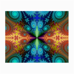 Fractal Fractal Background Design Small Glasses Cloth (2-side) by Pakrebo