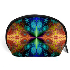 Fractal Fractal Background Design Accessory Pouch (large) by Pakrebo