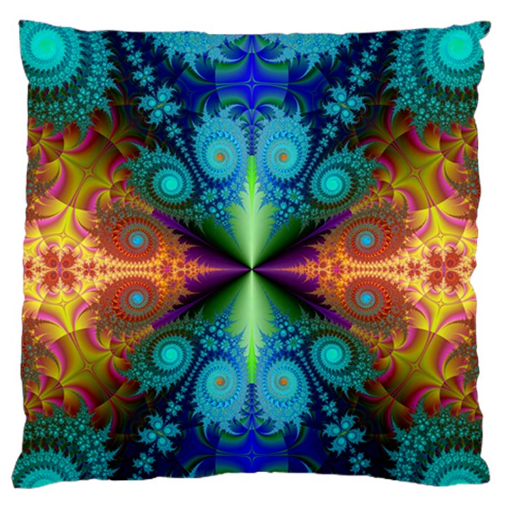 Fractal Fractal Background Design Standard Flano Cushion Case (Two Sides)