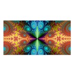 Fractal Fractal Background Design Satin Shawl Front