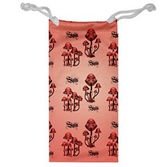 Funny Mushroom Pattern Jewelry Bag by FantasyWorld7