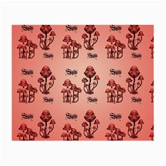 Funny Mushroom Pattern Small Glasses Cloth (2-side) by FantasyWorld7