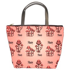 Funny Mushroom Pattern Bucket Bag by FantasyWorld7