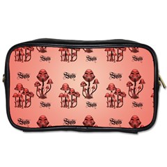 Funny Mushroom Pattern Toiletries Bag (two Sides) by FantasyWorld7