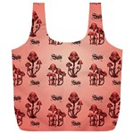 Funny Mushroom Pattern Full Print Recycle Bag (XL) Front