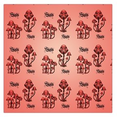 Funny Mushroom Pattern Large Satin Scarf (square) by FantasyWorld7