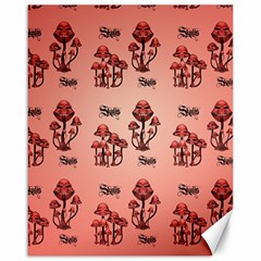 Funny Mushroom Pattern Canvas 16  X 20  by FantasyWorld7