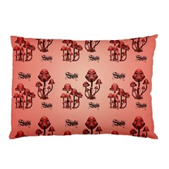 Funny Mushroom Pattern Pillow Case by FantasyWorld7