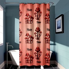 Funny Mushroom Pattern Shower Curtain 36  X 72  (stall)  by FantasyWorld7