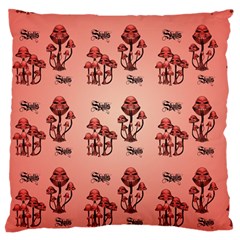 Funny Mushroom Pattern Standard Flano Cushion Case (two Sides) by FantasyWorld7