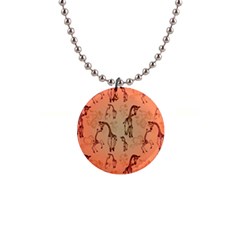 Cute Giraffe Pattern 1  Button Necklace by FantasyWorld7