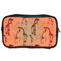 Cute Giraffe Pattern Toiletries Bag (one Side) by FantasyWorld7