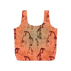 Cute Giraffe Pattern Full Print Recycle Bag (s) by FantasyWorld7