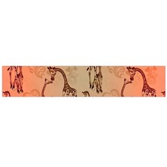 Cute Giraffe Pattern Large Flano Scarf  by FantasyWorld7