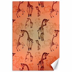 Cute Giraffe Pattern Canvas 20  X 30  by FantasyWorld7