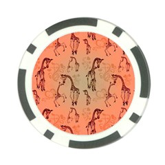 Cute Giraffe Pattern Poker Chip Card Guard by FantasyWorld7