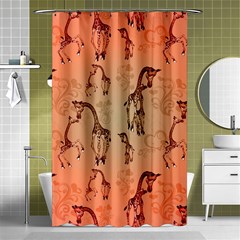 Cute Giraffe Pattern Shower Curtain 48  X 72  (small)  by FantasyWorld7