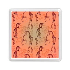 Cute Giraffe Pattern Memory Card Reader (square) by FantasyWorld7