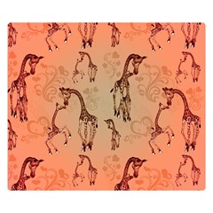 Cute Giraffe Pattern Double Sided Flano Blanket (small)  by FantasyWorld7