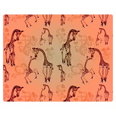 Cute Giraffe Pattern Double Sided Flano Blanket (medium)  by FantasyWorld7