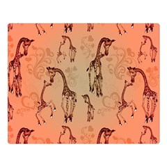 Cute Giraffe Pattern Double Sided Flano Blanket (large)  by FantasyWorld7