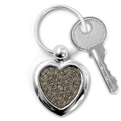 Cyber Punk Pattern Design Key Chains (heart)  by dflcprintsclothing