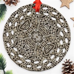 Cyber Punk Pattern Design Ornament (round Filigree) by dflcprintsclothing