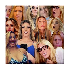 Lele Pons - Funny Faces Tile Coasters by Valentinaart