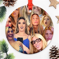 Lele Pons - Funny Faces Ornament (round) by Valentinaart