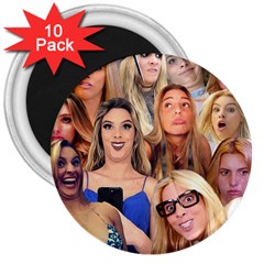 Lele Pons - Funny Faces 3  Magnets (10 Pack)  by Valentinaart