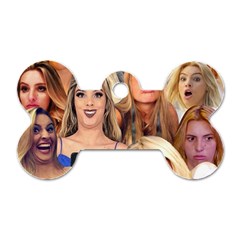 Lele Pons - Funny Faces Dog Tag Bone (two Sides) by Valentinaart