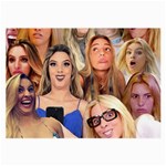 Lele Pons - funny faces Large Glasses Cloth (2-Side) Front