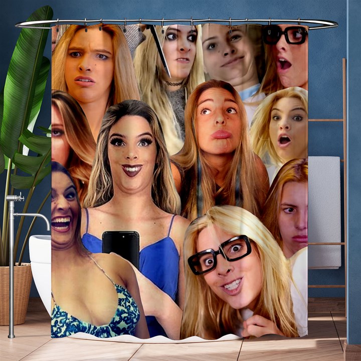 Lele Pons - funny faces Shower Curtain 60  x 72  (Medium) 