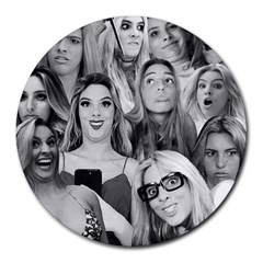 Lele Pons - funny faces Round Mousepads