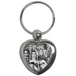 Lele Pons - funny faces Key Chains (Heart)  Front