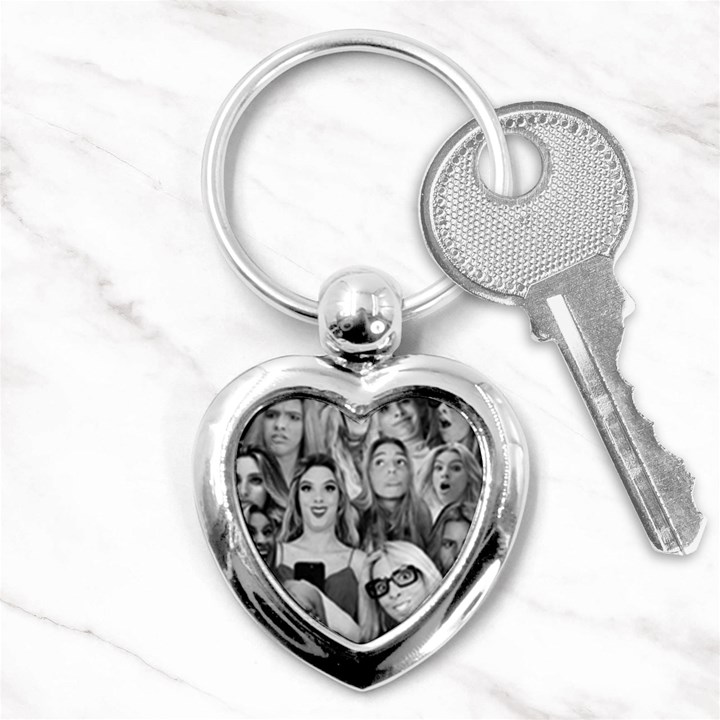 Lele Pons - funny faces Key Chains (Heart) 