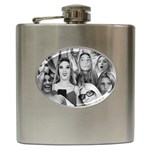 Lele Pons - funny faces Hip Flask (6 oz) Front