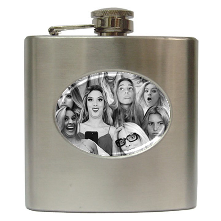 Lele Pons - funny faces Hip Flask (6 oz)