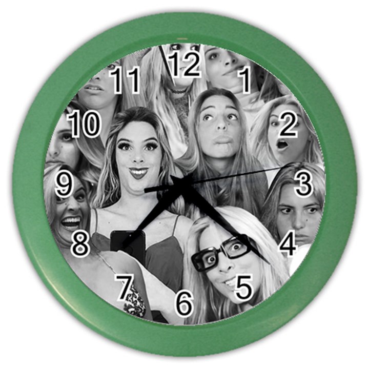 Lele Pons - funny faces Color Wall Clock