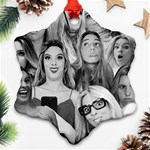 Lele Pons - funny faces Snowflake Ornament (Two Sides) Back