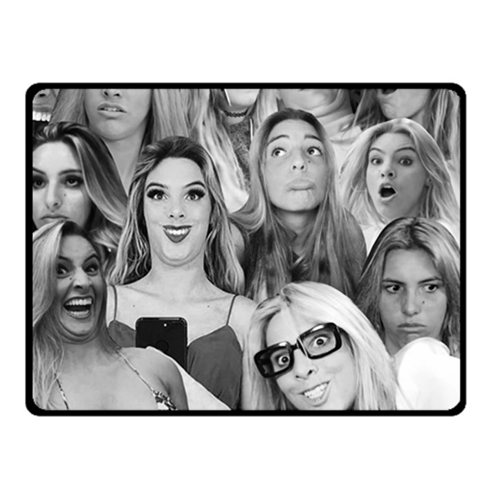 Lele Pons - funny faces Double Sided Fleece Blanket (Small) 