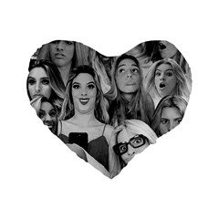 Lele Pons - funny faces Standard 16  Premium Flano Heart Shape Cushions