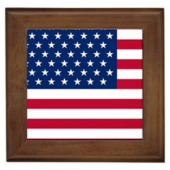 American Flag Framed Tiles