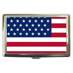 American Flag Cigarette Money Case by Valentinaart