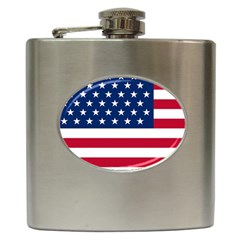 American Flag Hip Flask (6 Oz) by Valentinaart