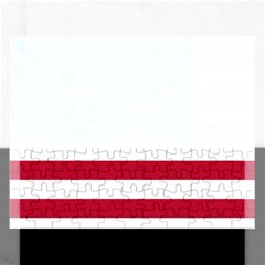 American Flag Rectangular Jigsaw Puzzl by Valentinaart