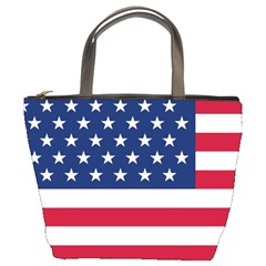 American Flag Bucket Bag by Valentinaart