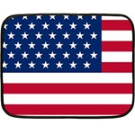 American flag Double Sided Fleece Blanket (Mini)  35 x27  Blanket Front